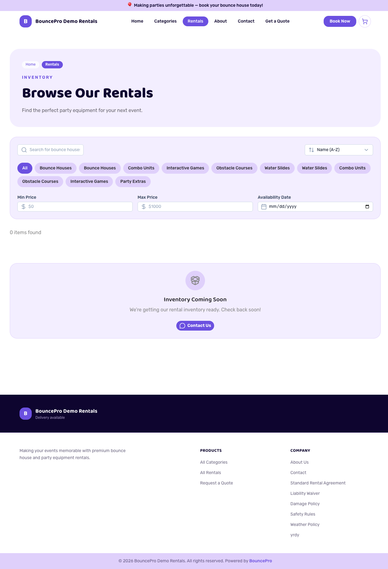 Skyline Party Rentals